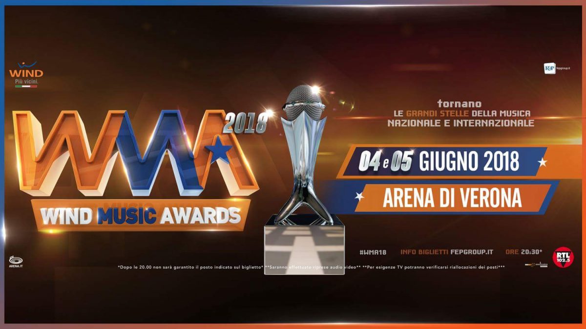 È stata annunciata l’edizione 2018 dei Wind Music Awards ✔ 4 e 5 giugno Arena di Verona.