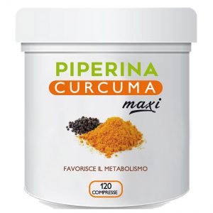 piperina curcuma maxi 120 compresse