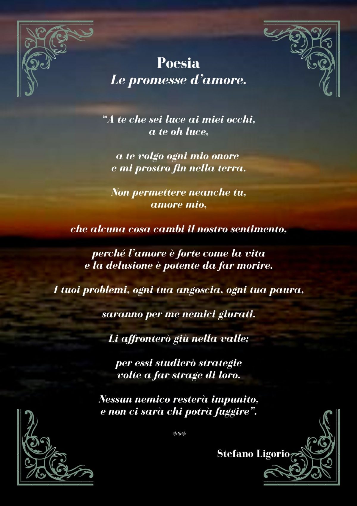 Alcune poesie non ‘brevi’ di Stefano Ligorio.
