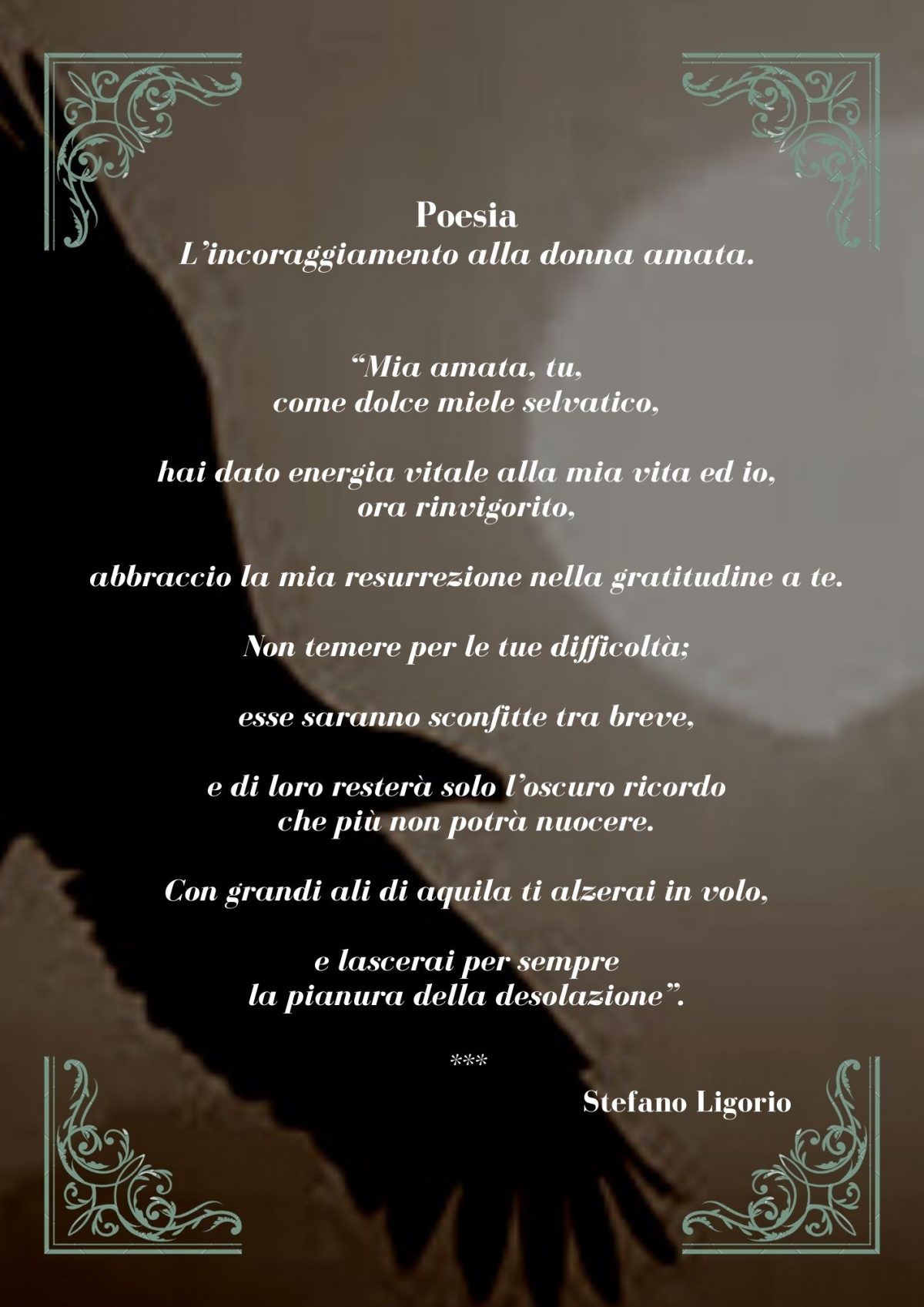 Poesie di Stefano Ligorio – L’incoraggiamento alla donna amata.