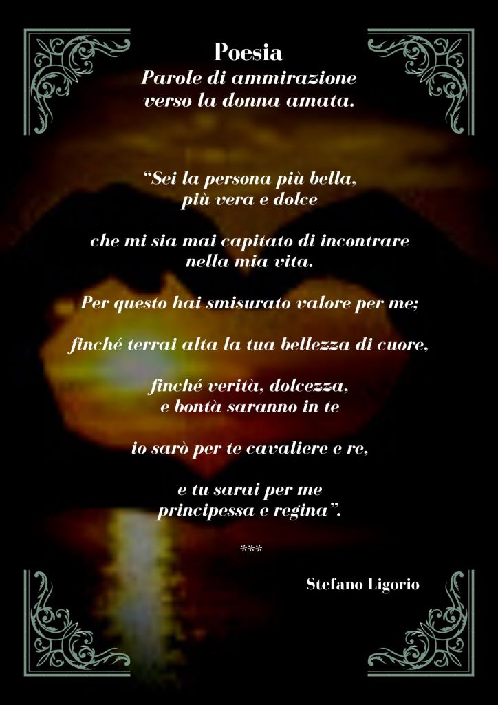 Poesie di Stefano Ligorio – Parole di ammirazione verso la donna amata.