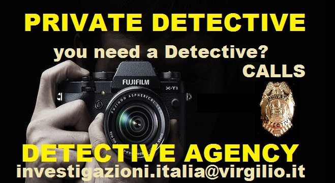 Italy investigator private detective:: operating abroad in major cities