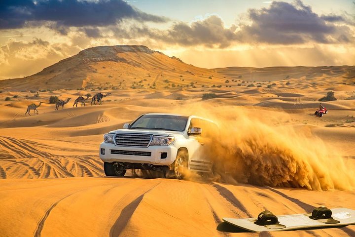 The desert safari in Dubai usually includes a number of fun activities