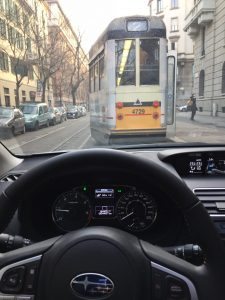 Subaru XV Milano tram