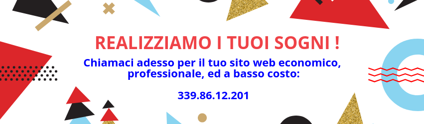 siti web economici realizzazione