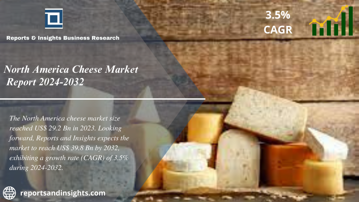 North America Cheese Market 2024 to 2032: Size, Growth, Share, Industry Share, Trends and Leading Key Players