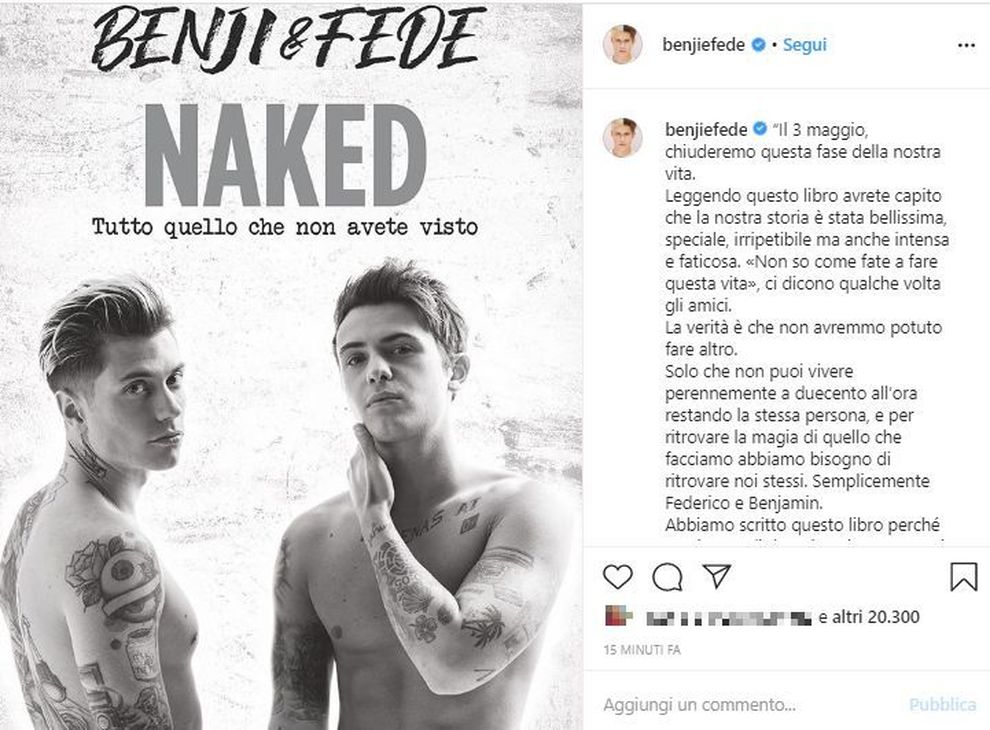 Benji & Fede si separano, il 3 maggio ultimo concerto - Roma News Gossip Vip