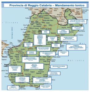 mappa ndrangheta