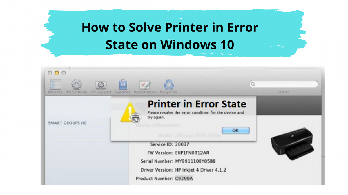 How to Solve Printer in Error State on Windows 10