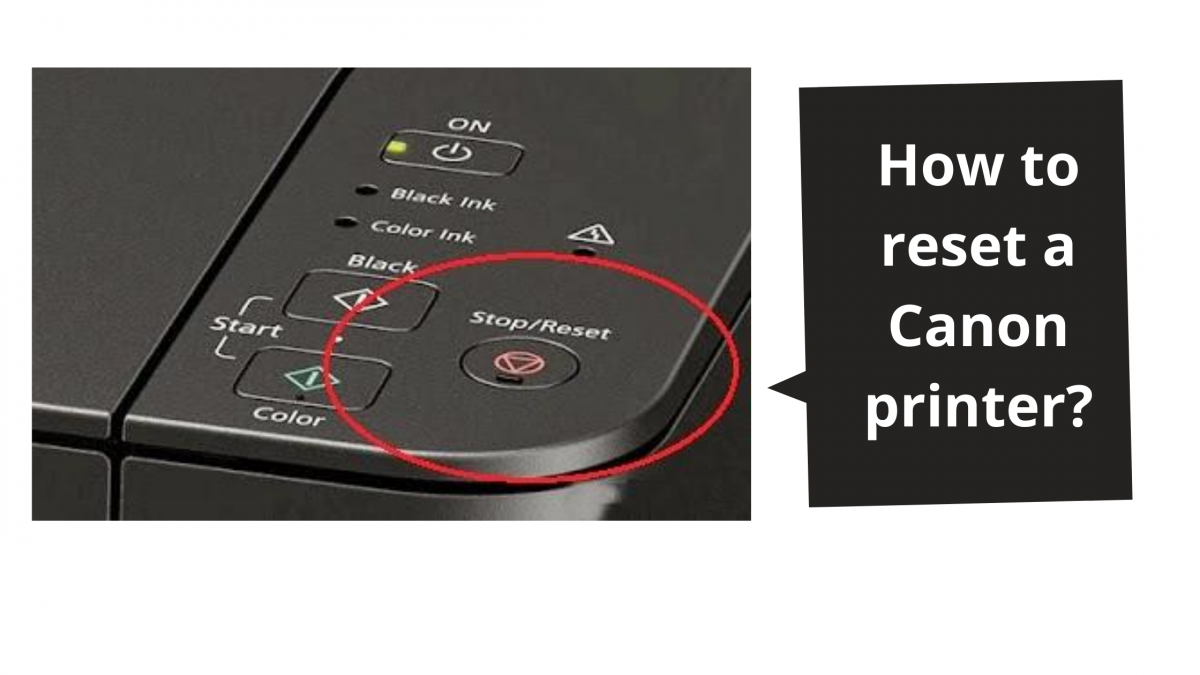 How to reset a Canon printer?
