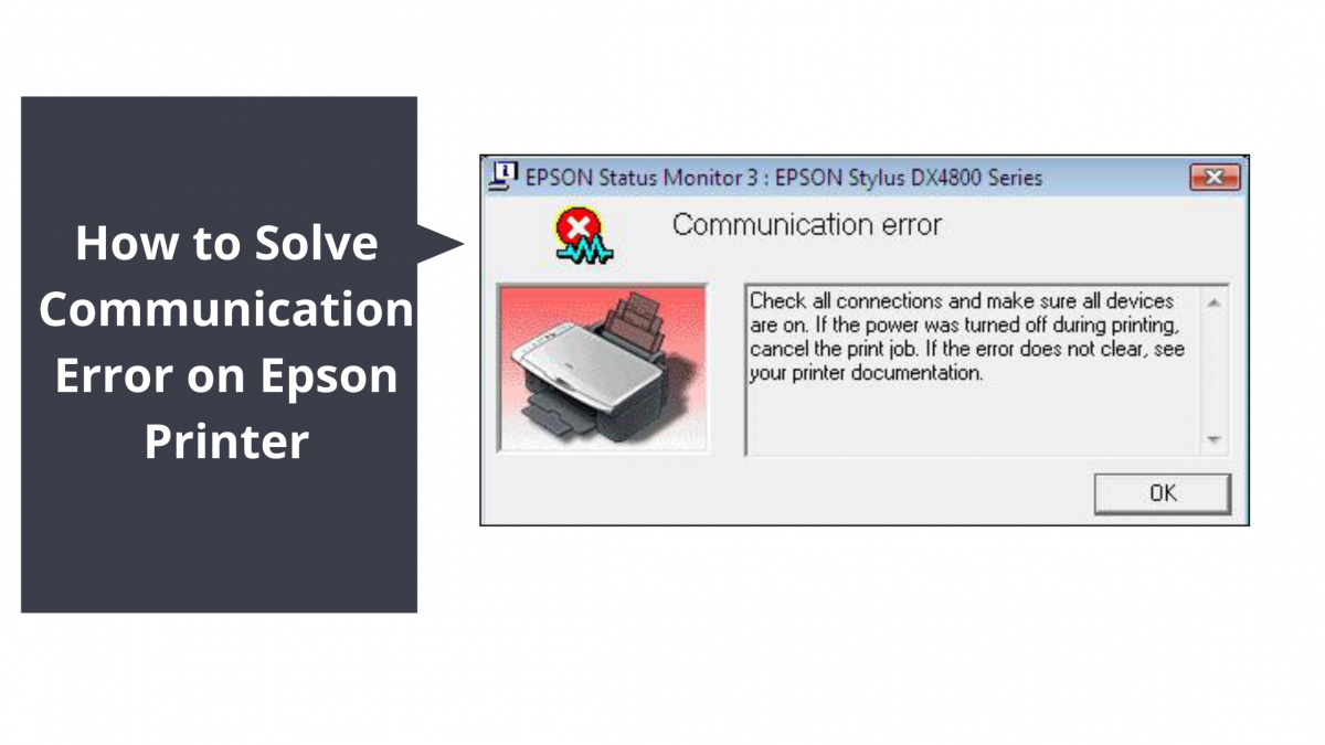 How to Solve Communication Error on Epson Printer