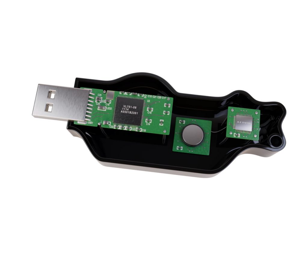 Render di prodotto per crowdfunding - Render chiavetta USB - Render per crowdfunding - Render di prodotto - Versione nera aperta