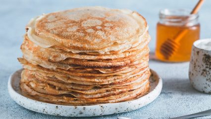 Pancakes, composizione chimica, benefici e rischi del prodotto, ricette popolari.