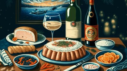 La tavola di Capodanno in URSS, la tavola delle feste sovietiche, insalate, snack e altri piatti, alternative salutari ai piatti tradizionali di Capodanno.