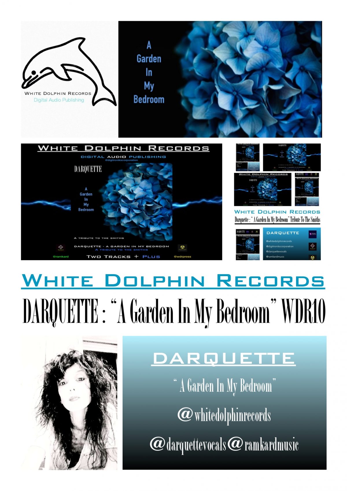 Su Spotify e nei digital store musicali ” A Garden In My Bedroom” di Darquette!