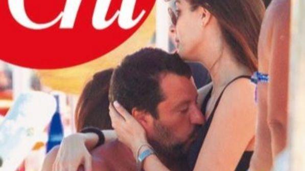 Matteo Salvini ed Elisa Isoardi, coccole hot a Milano Marittima