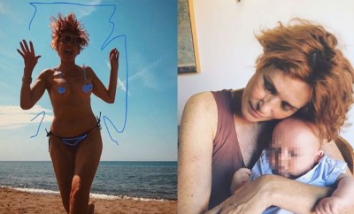 Lucrezia Lante della Rovere sexy nonna: topless in spiaggia a 52 anni