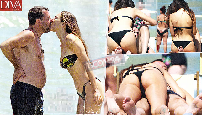 Matteo Salvini, acrobazie hot in spiaggia con Francesca