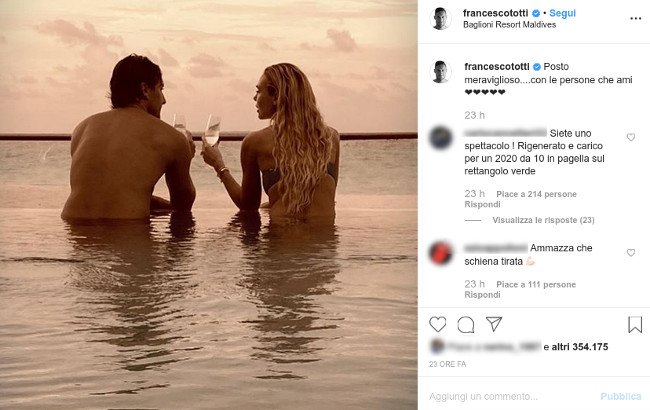 Capodanno di Totti, Wanda Nara, Ezio Greggio e Favino nel resort dei Vip: il costo per una notte è davvero alto