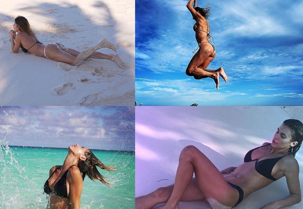 Elisabetta Canalis tra bikini e spiaggia, che bella vita americana!