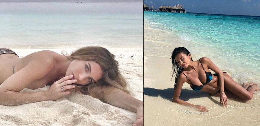 Cristina Buccino ed Eleonora Pedron, vacanza da single nel resort alle Maldive