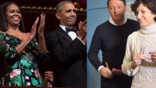 Il vestito di Michelle è un omaggio a Renzi