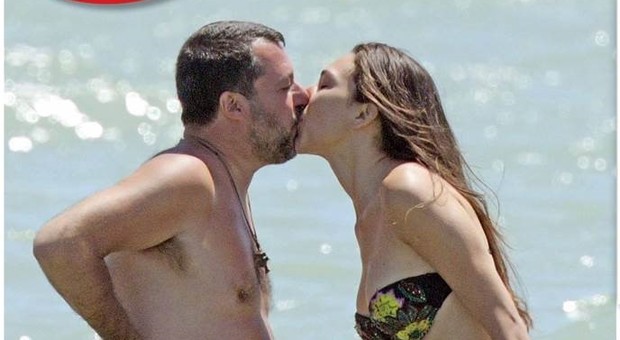 Matteo Salvini e Francesca Verdini, baci e coccole a Milano Marittima