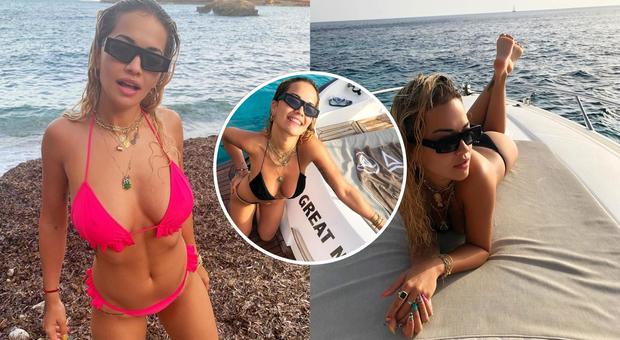 Rita Ora supersexy a Ibiza, la cantante e attrice manda in estasi i fan