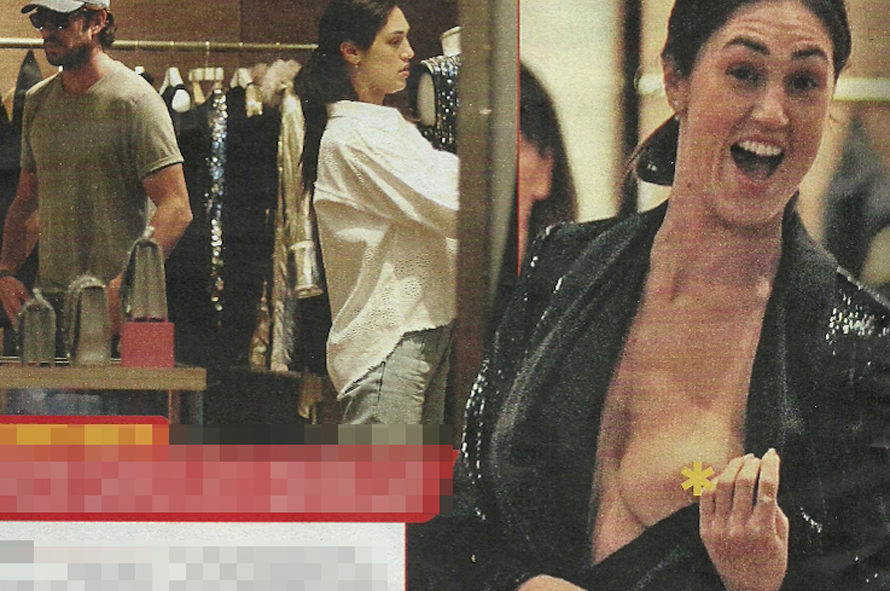 Cecilia Rodriguez hot, fuori di seno per il paparazzo durante lo shopping