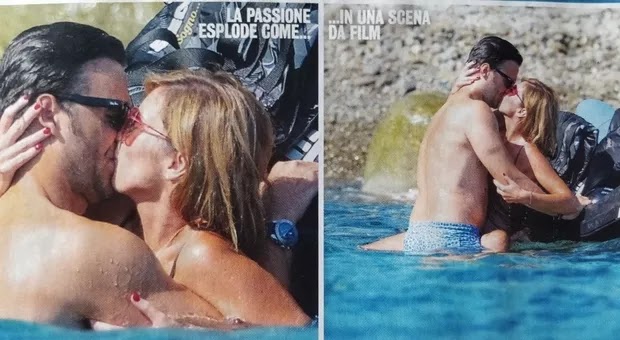 Maria Elena Boschi e Giulio Berruti, amore bollente: baci e abbracci super sexy nel mare di Ponza