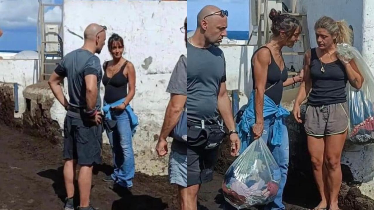 Ambra Angiolini torna a Stromboli per aiutare gli isolani dopo l'alluvione