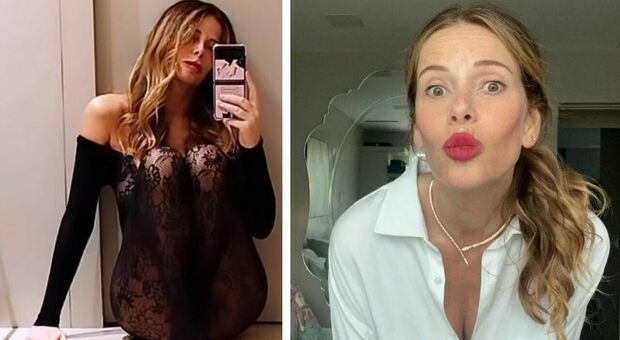 Alessia Marcuzzi senza veli: l'outfit sexy 'vedo non vedo' è già tendenza. Poi, tra le foto spunta l'intruso: «Cucù»