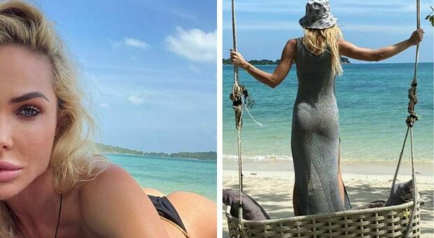 Ilary Blasi, bikini e lato B in mostra per la sexy vacanza con Bastian in Thailandia