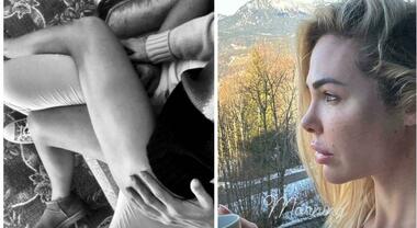 Ilary Blasi e Bastian, prima foto hot: gambe nude, siede in braccio a lui. Fan in delirio