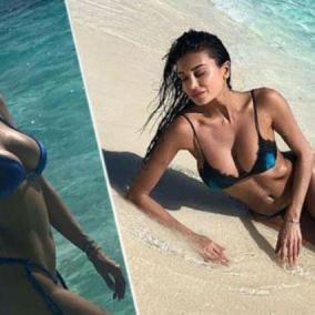 Cristina Buccino ed Eleonora Pedron, curve da single nel resort alle Maldive