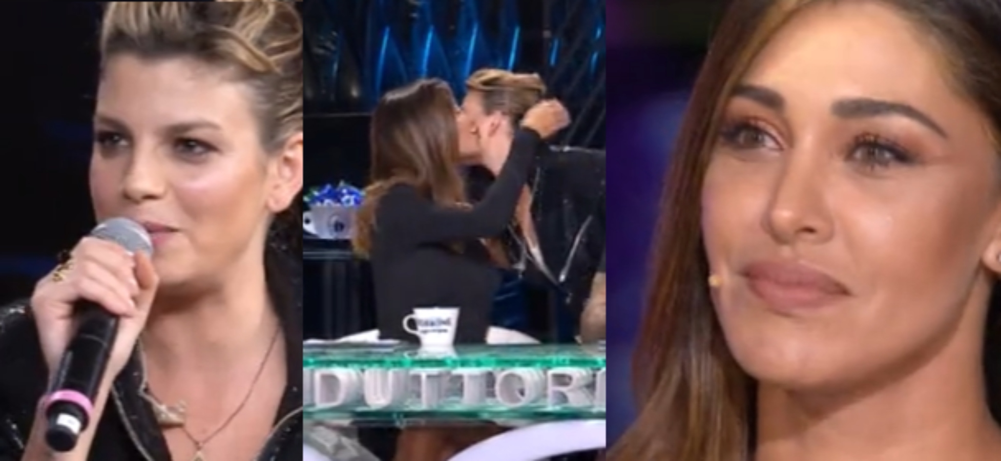 Emma e Belen si baciano a Tu Si Que Vales: il gesto della cantante e la reazione della Rodriguez