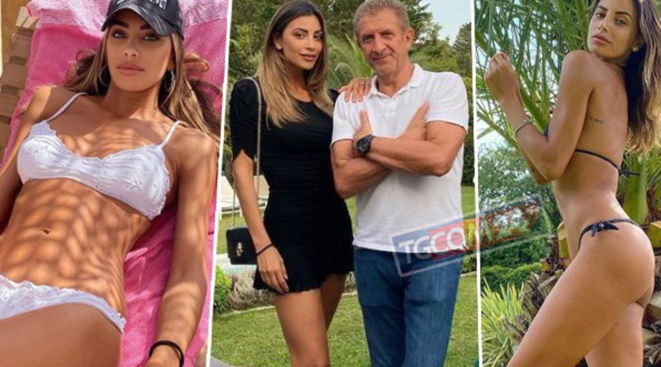 Romina Pierdomenico sexy e provocante in vacanza con Ezio Greggio