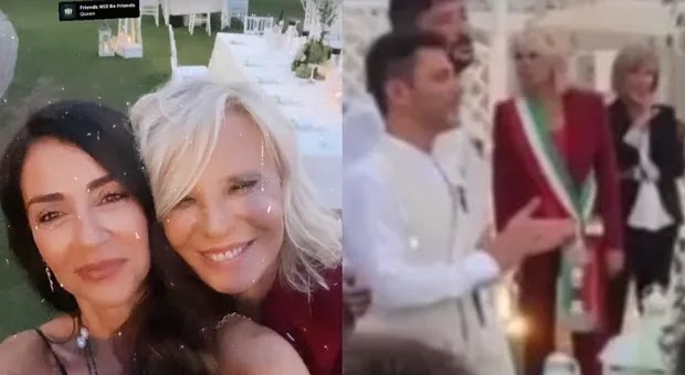 Maria De Filippi, in tricolore officia il matrimonio di un collaboratore con il compagno. «Ecco di chi si tratta...»