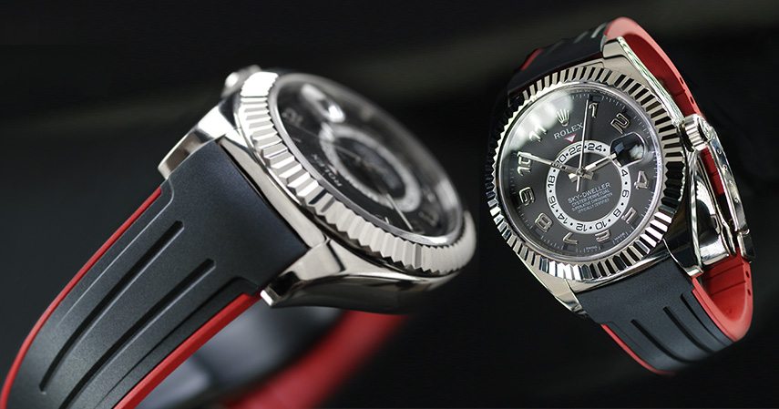 Cinturini per orologi replica in gomma B per il Replica Rolex Sky-Dweller -  orologi replica,replica rolex,breitling,omega