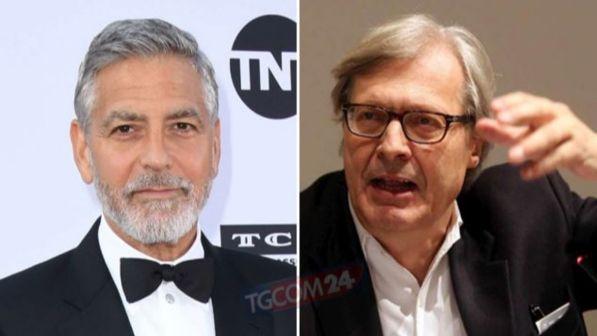 Vittorio Sgarbi contro George Clooney: 