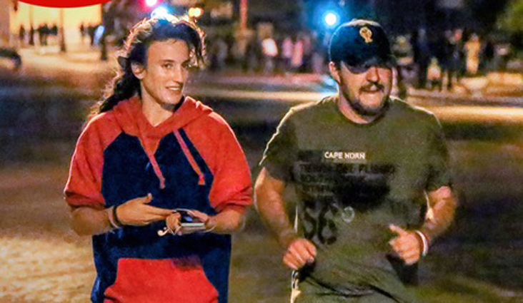 Matteo Salvini, jogging a Roma scortato dalla personal trainer