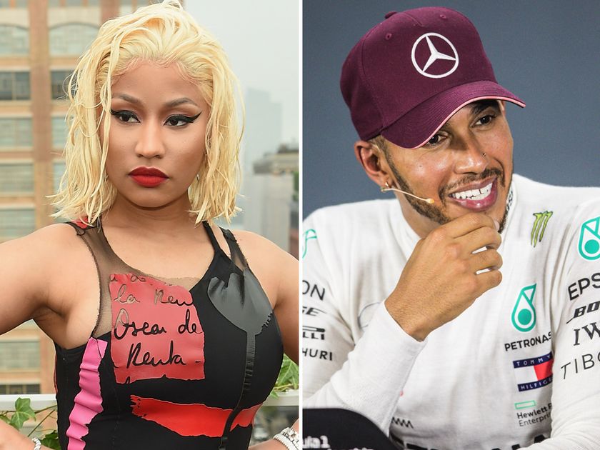 Lewis Hamilton e la rapper Nicki Minaj, flirt a Dubai per la star della F1