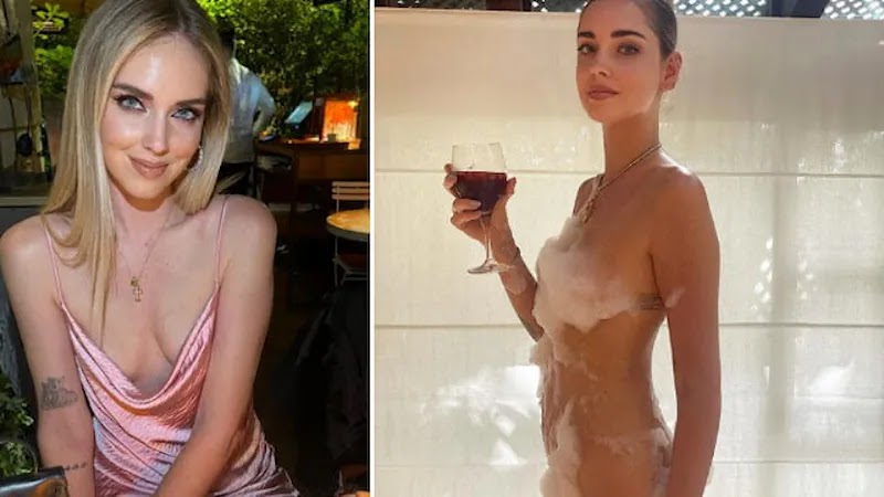 Chiara Ferragni completamente nuda festeggia per Sanremo e infiamma Instagram
