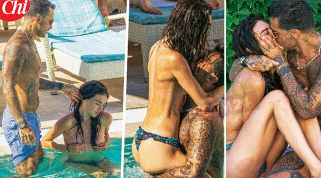 Fabrizio Corona, vacanze in Sardegna con Carlos: baci roventi e topless per la fidanzata Sara