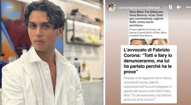 Fabrizio Corona torna su Instagram, ecco il suo nuovo profilo. Il figlio Carlos: «Ti devono uccidere per fermarti»