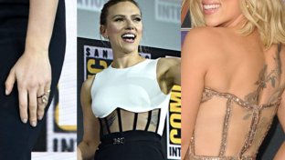 Scarlett Johansson tra tattoo e maxi anello