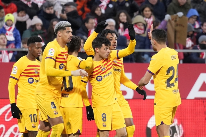 Liga: il Barcellona vince 1-0 a Girona, infortunio per Dembelè