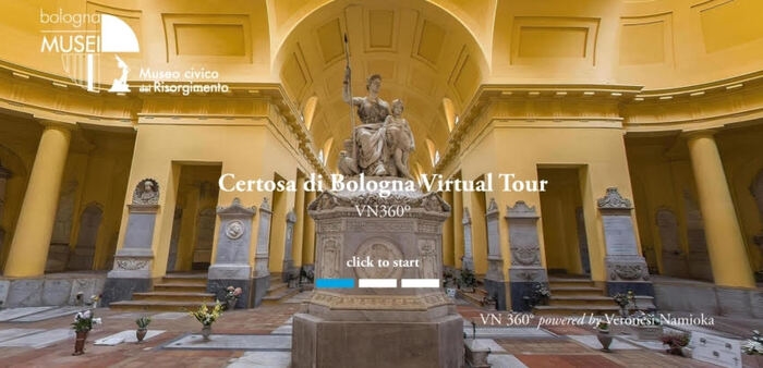 Nuovo percorso virtuale immersivo per la Certosa di Bologna