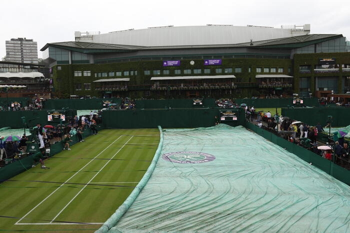 Wimbledon: ancora ritardi per pioggia,il via non prima delle 14