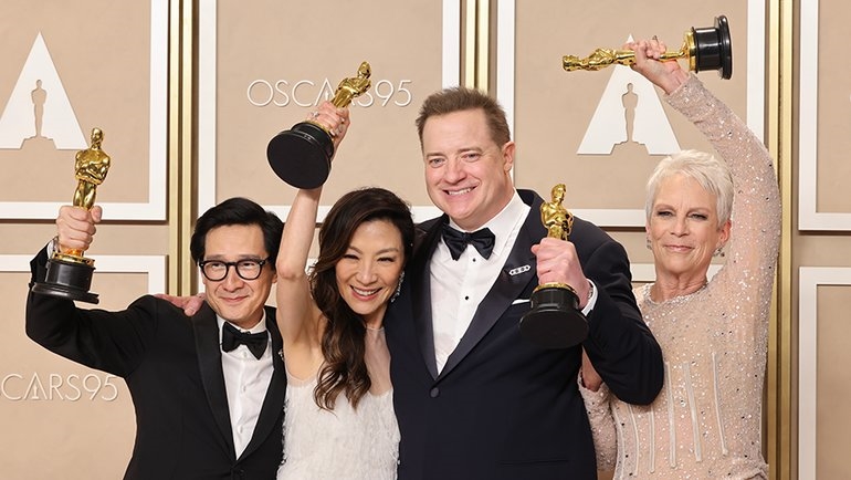 I risultati dell'Oscar-2023, perché Fraser e Michelle Yeoh hanno vinto Tutto, ovunque e in una volta.